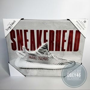 Design District X Adidas Yeezy V2 Zebra Sneakerhead Wall Art New